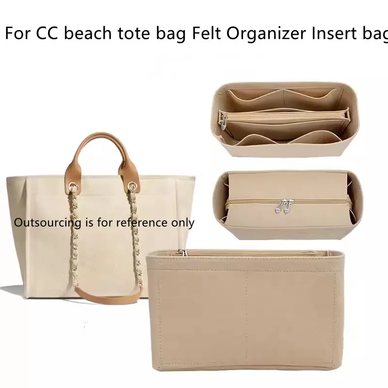 Felt Insert Organizer for cc beach tote bag Designer Sholder Bag,Gabrielle Bag Inner Liner Organization handbag