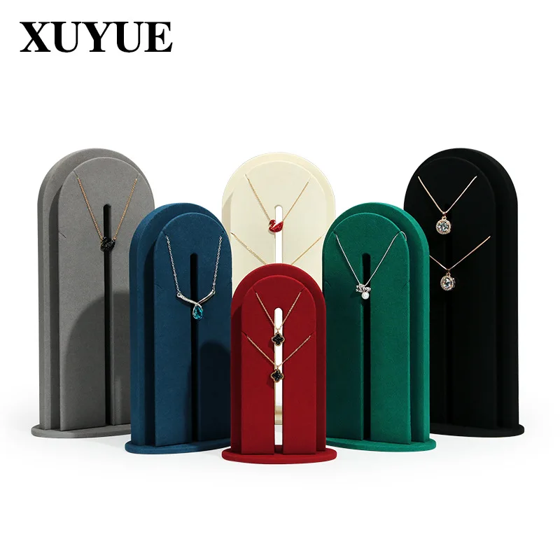 New super fiber arch Pendant Display Rack counter vertical Necklace display window display Necklace Display Rack in stock