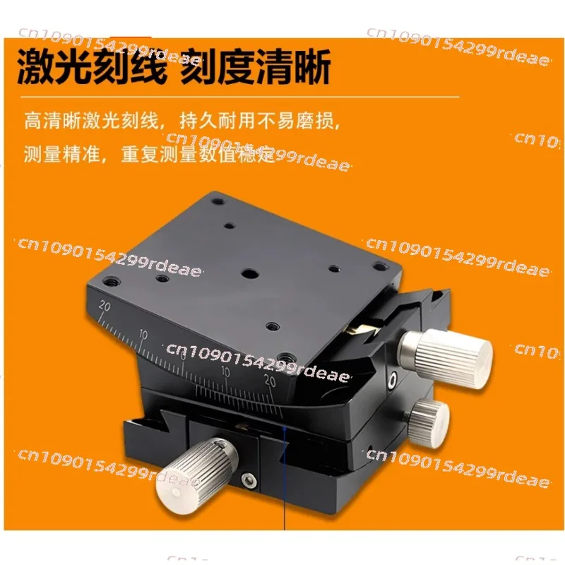 X-Axis Tilt Angle Stage Manual Fine-Tuning Platform XY Angle Stage Goniometer GFG60 GFWG40