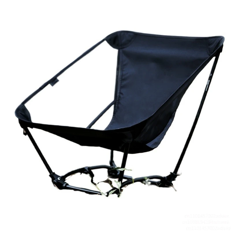 Hiking Camping Chair, Lightweight Ground Chair, Ultra-Lightweight Outdoor Folding Four-Legged Chair