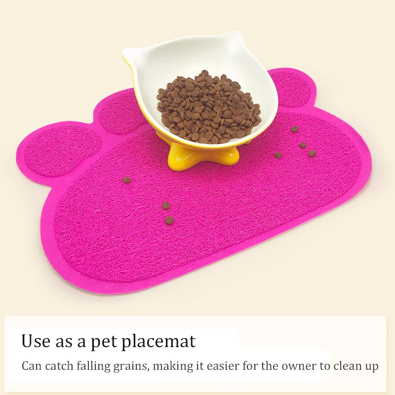 KOMMILIFE Silicone Pet Mat For CatS Non-Slip Cat Bowl Pad Cat Feeding Mat Pad Placemat Cat Litter Mat Cat Accessories