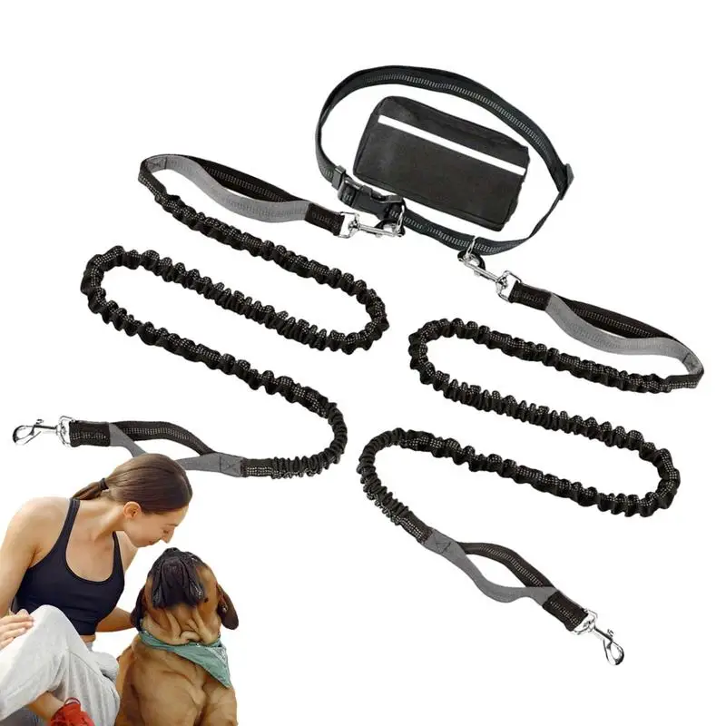 

Dog Tie Out Cable Reflective Dog Tie Out Cable For 2 Doggy Heavy Duty Recall Training Doggy Lead With Storage Bag Long Pet