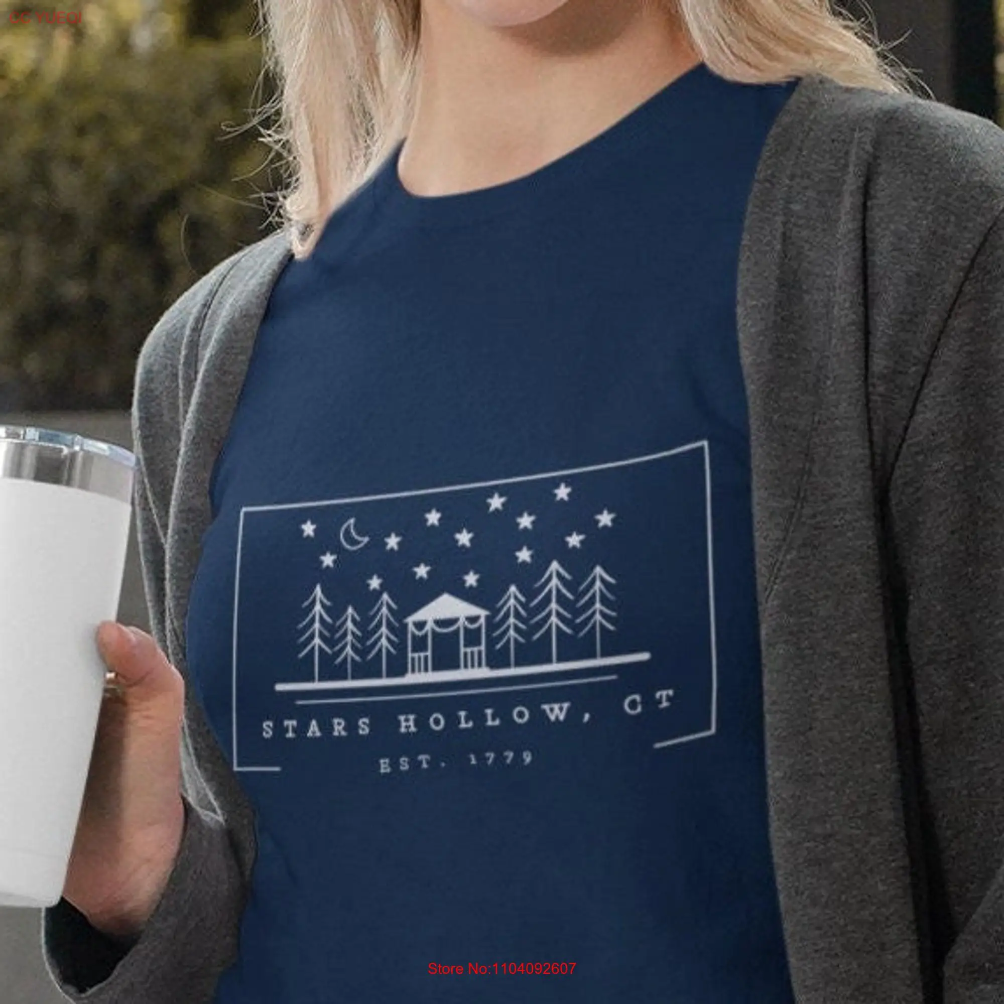 Gilmore Girls Inspired Stars Hollow Ultra Cotton T Shirt Merch long or short sleeves