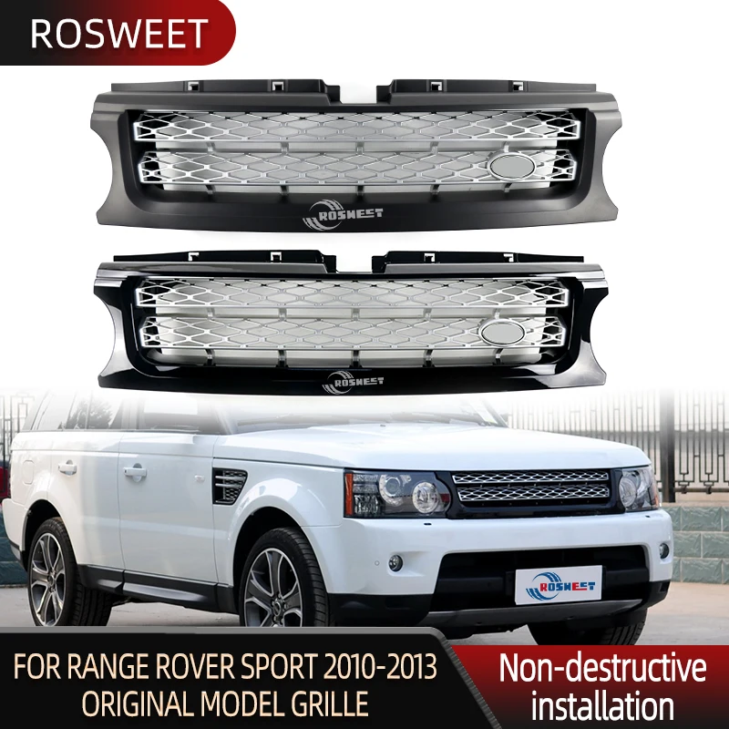 

Racing Grills Centre Styling Upper Grill For Land Rover Range Rover Sport 2010 2011 2012 2013 L320 Car Front Bumper Grille