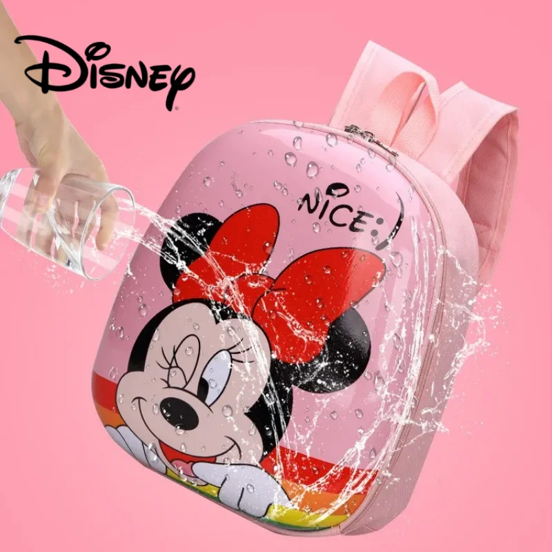 Disney Mickey Mouse Minnie Children\'s Backpack Anime Spider Elsa Printten Cute Cartoon Egg Shell Boy Girl Stitch School Bag Gift