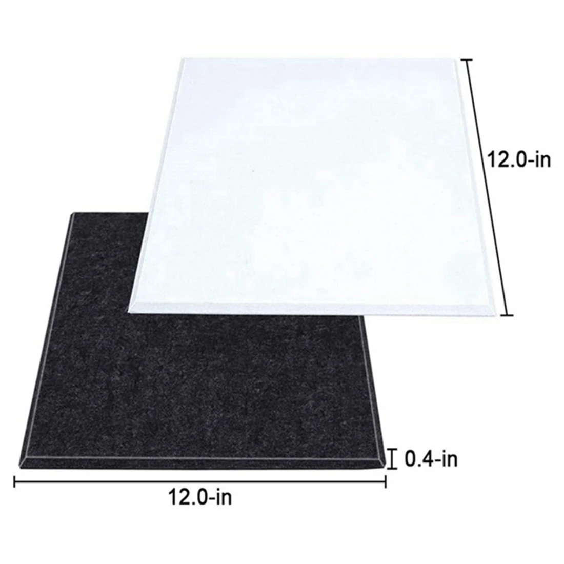 6 Pack Acoustic Panels High Density Soundproof Wall Panels Sound Absorbing Tiles for Recording