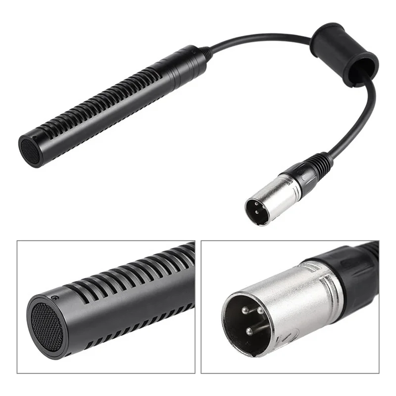 Video Recording Interview Photography Stereo Condenser Microphone Forsony Panosonic Camcorders-XLR Interface-AT20