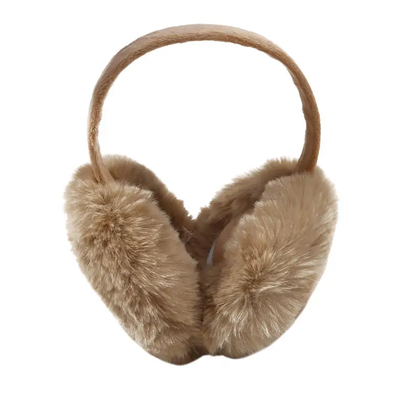 คุณภาพสูง Earmuffs Faux กระต่ายขนสัตว์แขวนหูฤดูหนาวที่อบอุ่น Muffs หูขนสัตว์เทียม Earmuffs Unisex ผู้ใหญ่หูอุ่นพับ