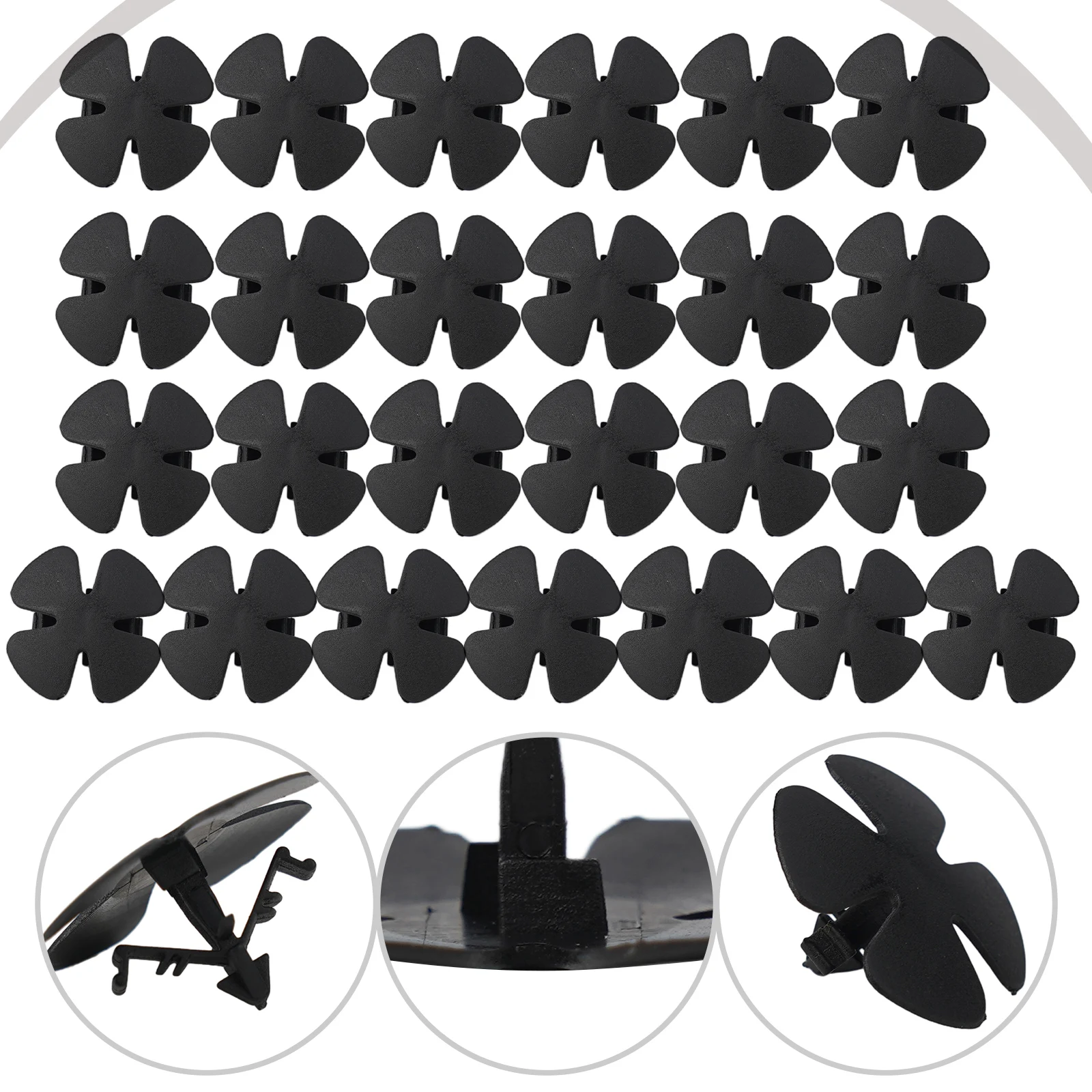 25pcs Car Retainer 14mm 21mm 30mm For Civic 2012-on 91501-SWA-003 Hood Insulation Retainer Hood Insulation Fixing Clip