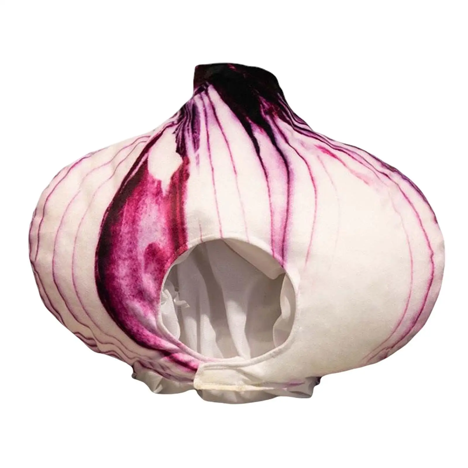 Vegetable Plush Onion Hat Food Headdress Warm Winter Headgear Costume Headwear for Festival Party Birthday Adults Photo Props