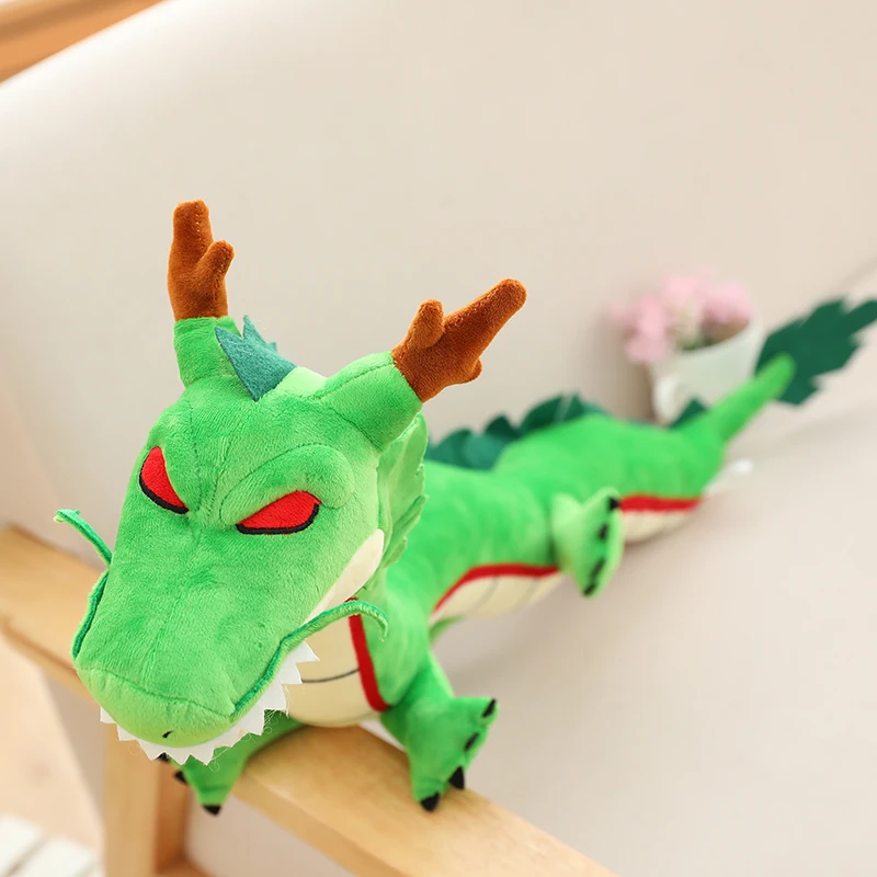 80/100cm Shenron Dragon Stuffed Anime Plush Toy Plushies Earth Dragon Doll Home Decor Cosplay Props Christmas Gift