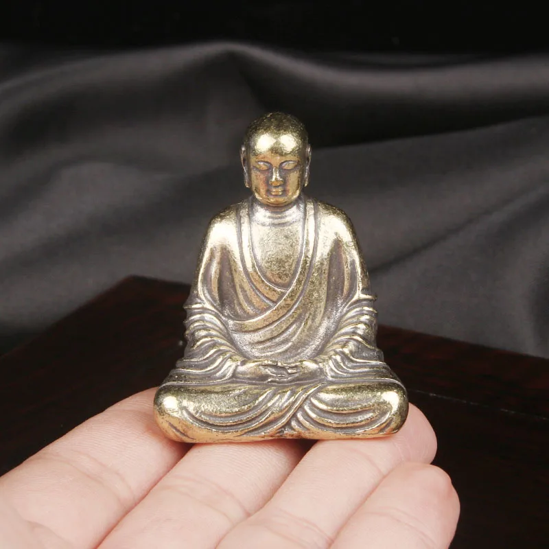 

Brass Ksitigarbha Bodhisattva Buddha Desktop Ornament Enshrined Statue Handicrafts Cultural and Antique Bronze Ware