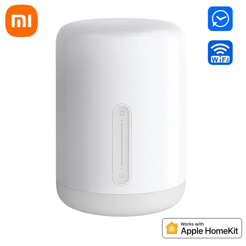 original xiaomi mijia lampada de cabeceira luz cama inteligente 400lm interruptor controle voz wi fi inteligente app controle para apple homekit siri 01