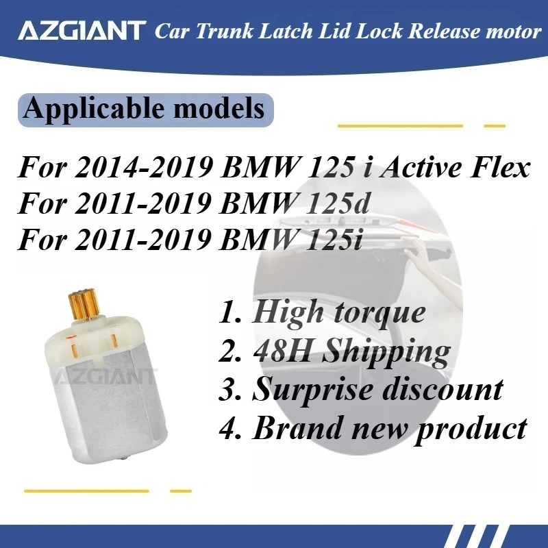 

For BMW 125 i Active Flex 125d 2014-2019 Car Trunk Lock Actuator Latch Release Door Inner Motor Repair OEM Core Power DIY Engine