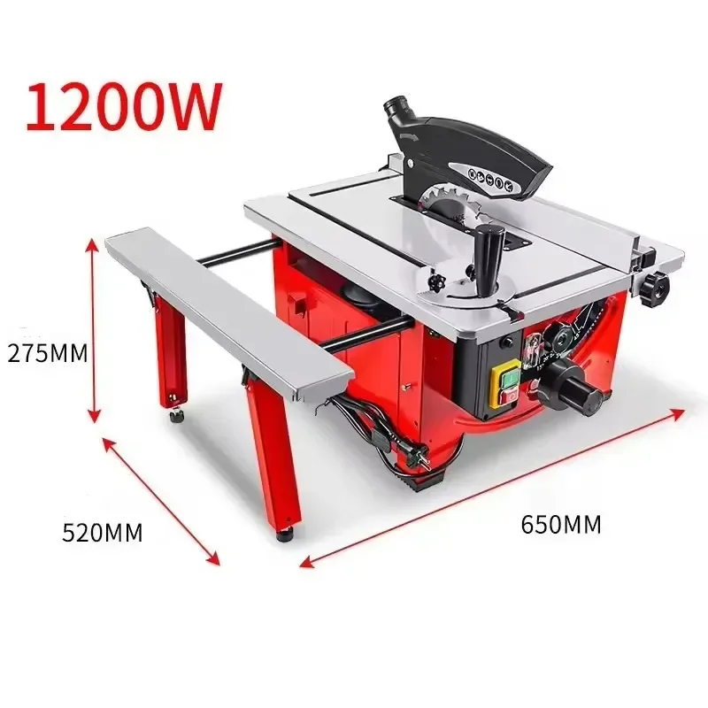 2026 Latest Professional 210mm 8 Inch Table Saw with Extension Workbench Adjustable Height Woodworking Machine for Carpentry