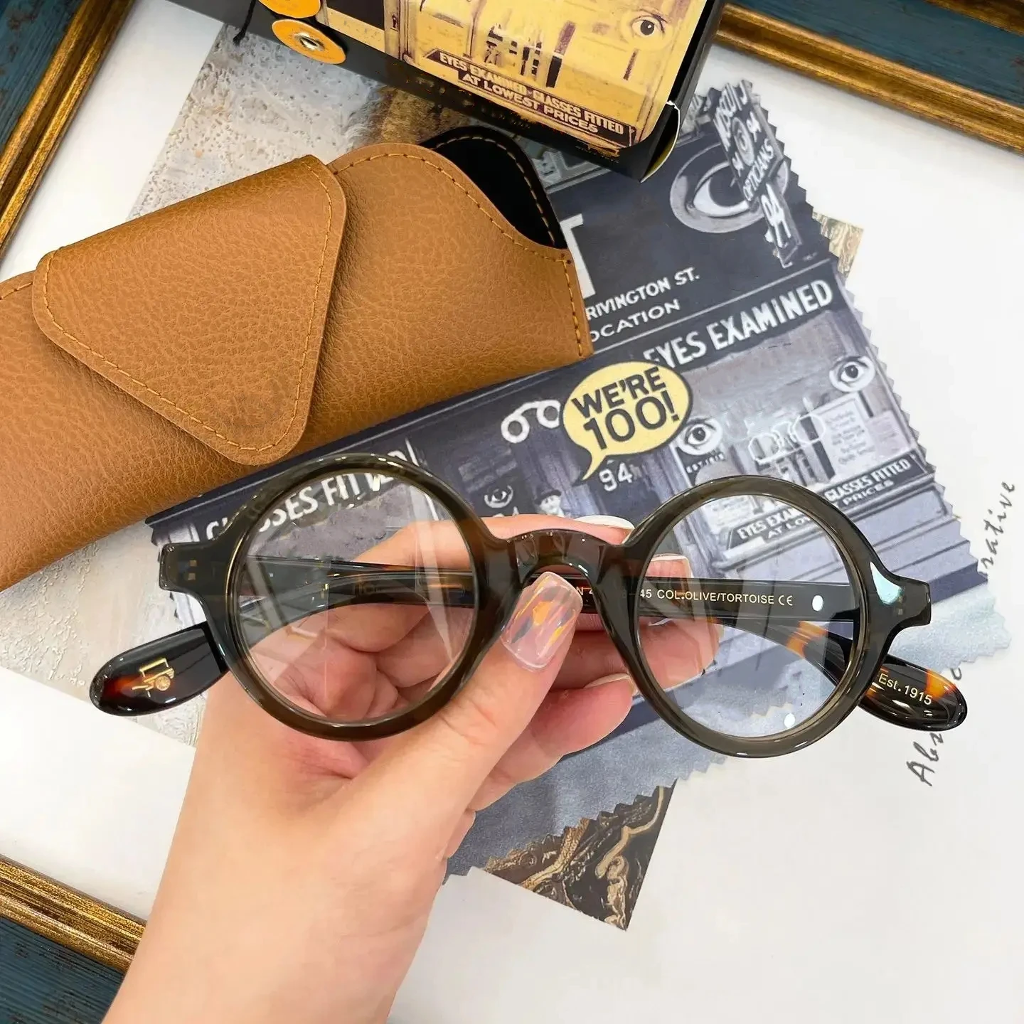 

Original Johnny Depp ZOLMAN Top Quality Acetate Frames Men Sunglasses Luxury Fashion Business Clear Lens Women Couple Eyewear