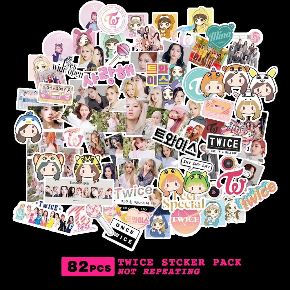 Kpop IVE Gidle TWICE ITZY Mamamoo Stickers New Album Formula of Love Cute Kpop Girl Group Idol Star Stickers Set Fans Gift