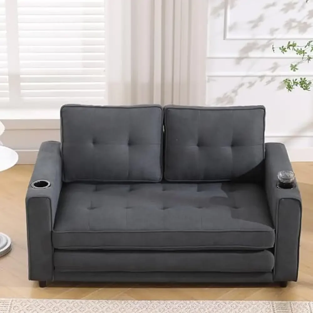 Cabrio Klapp sofa Loves eat Schlafs tuhl Chaiselongue Gaming Couch mit Getränke halter platzsparend & unterstützen den Komfort