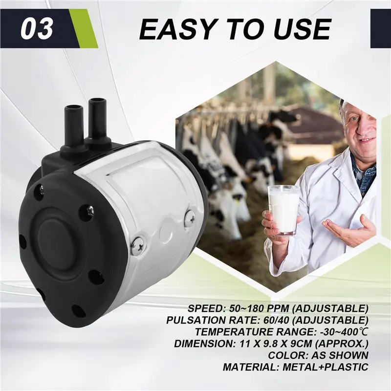 1 PCS L80 Gas Pulsator Durable In Use For Cow Milker Milking Machine For Cow Milker Milking Machine Adjustable Speed-AT36