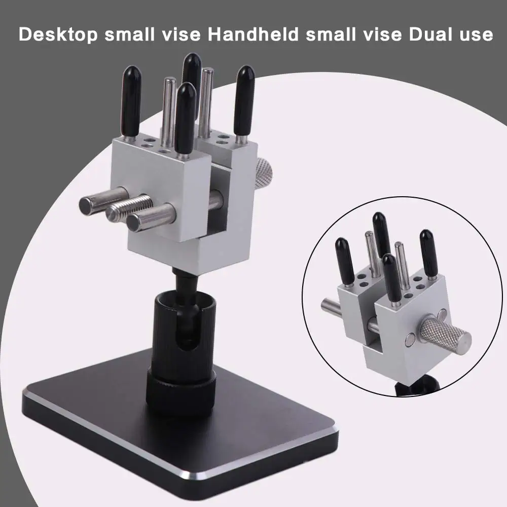 

Aluminum Alloy Mini Table Vise Precision Clamp Model Assembly 2in1 Bench Vise Model Building Detachable Mini Vise DIY