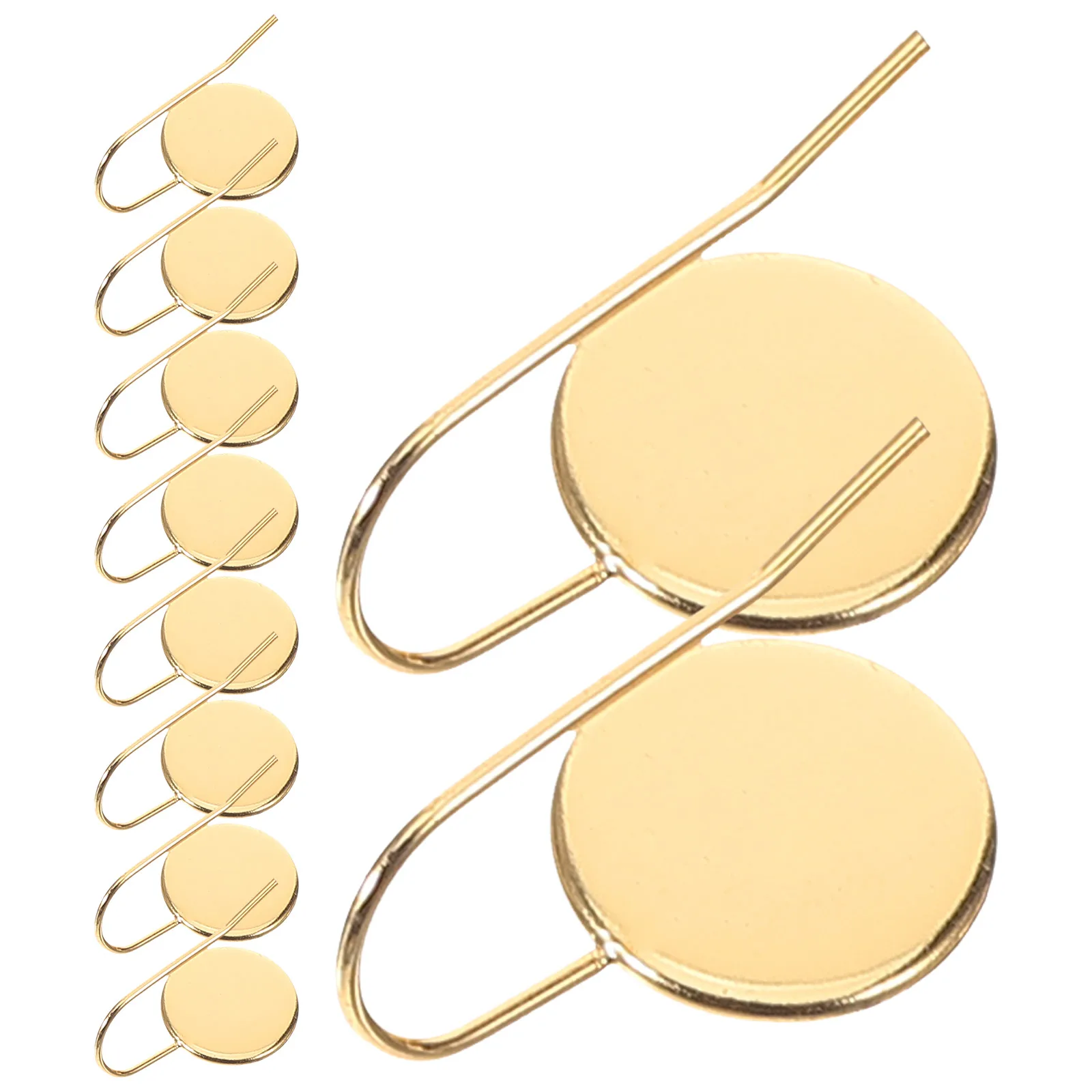 

10 Pcs Vintage Bezel Trays Ear Hook Welding Bezels for Jewelry Making Manual Cabochon Earring Blank