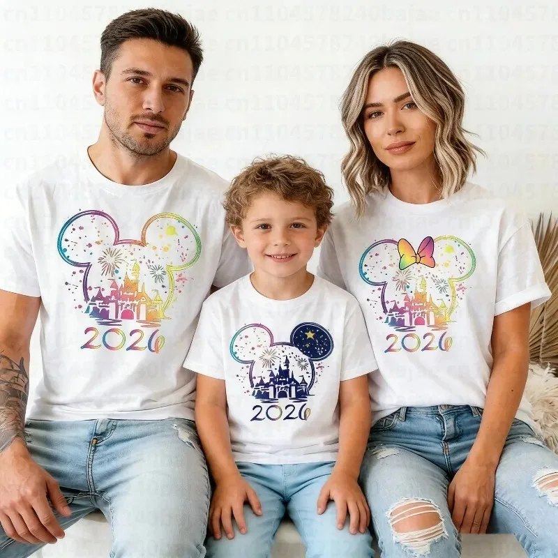 2026 Sommer Cartoon Mode Niedliches Print-T-Shirt für Männer, Frauen, Familien und Kinder