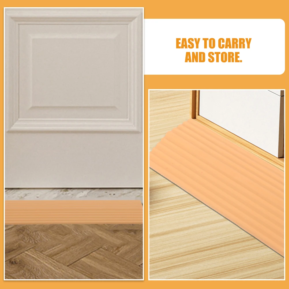 

4pcs Sweeping Robot Climbing Mat Ramp for Door Wheelchair Ramps Plastic Heavy Duty Doorway Transition