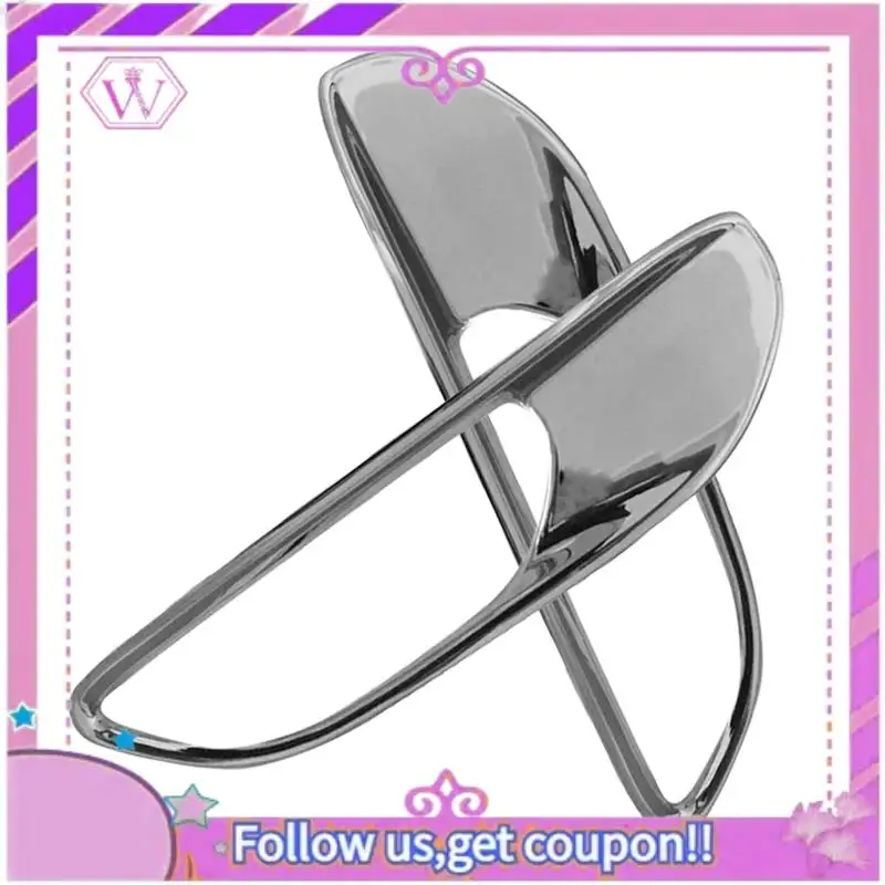 

A90U-Chrome Front Turn Signal Light Indicator Lamp Cover Trim Bezel Decoration Frame For Jeep Renegade 2015-2018