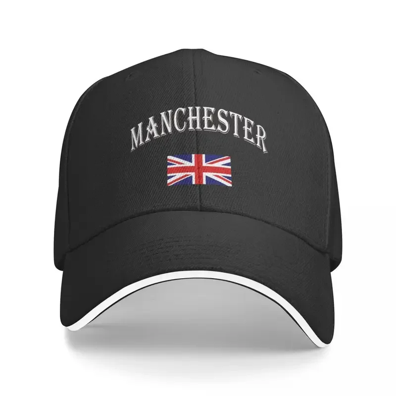 Y2K Y2K Manchester England British Flag Adjustable Baseball Cap For Men UK High-End Female Snapback Caps Hip Hop Street Sun Hats