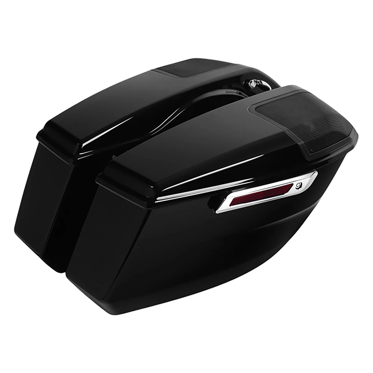 Motorcycle Hard Saddlebag Vivid Black Saddle Bags For Harley Touring CVO Street Glide Road Glide ST FLTRXSE FLHXSE 2023-2025