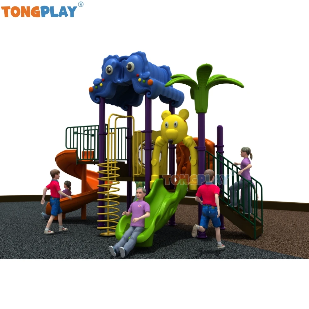 DIY outdoor slide small plastic playground slide outdoor combination physical equipment for kid's health with wholesale price