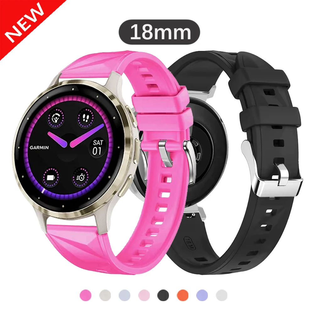 Silicone 18Mm Watch… - image