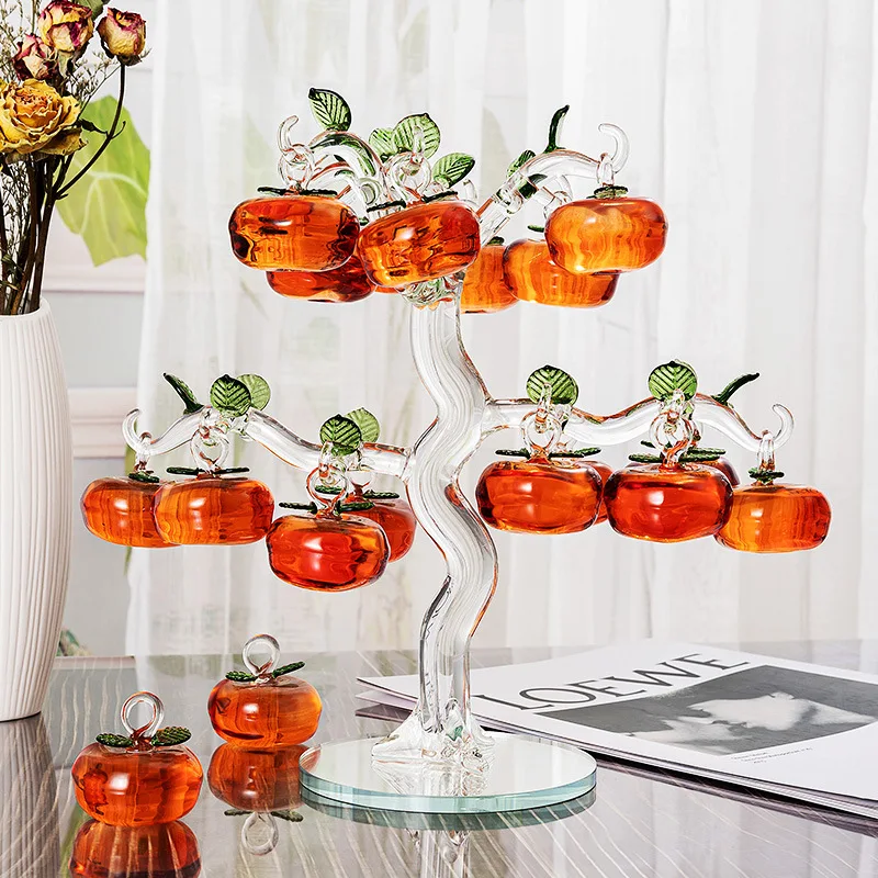 Best-Selling in Stock Wholesale All the Best Crystal Persimmon Tree Room Desktop Crafts Living Room Home Ornaments image 3