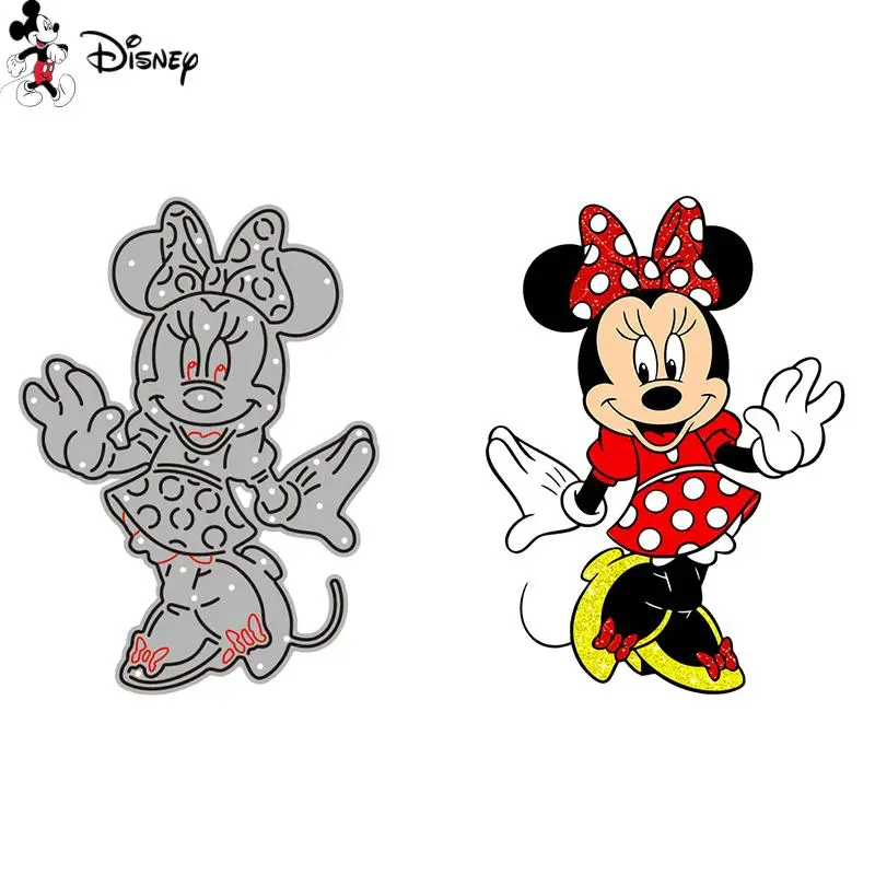 

Disney Minnie Mouse Cutting Dies Punch for DIY Scrapbooking Embossing Paper Cards Crafts Making New 2022 Animals Diecut