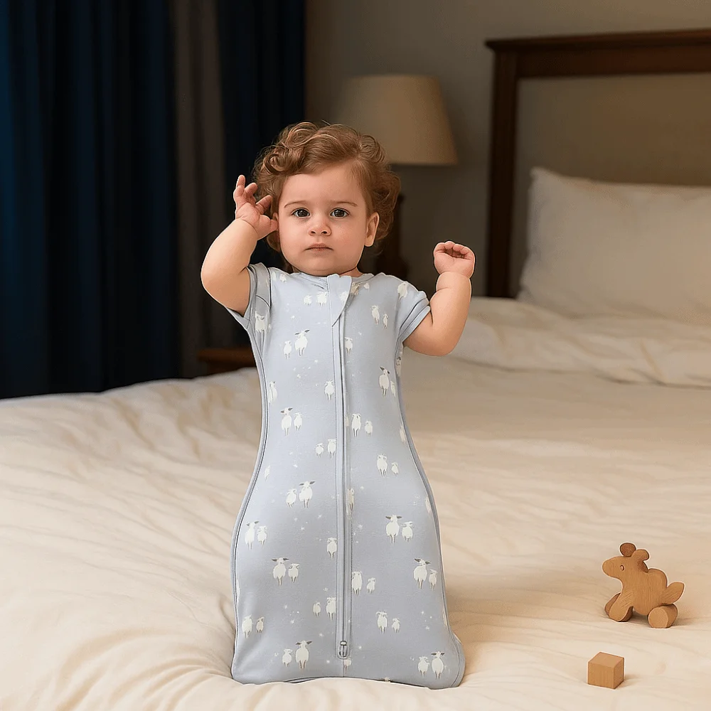 

Cotton Baby Sleeping Bags Cartoon Anti-startle Jump Newborn Swaddle Blanket Surrender Style Soft Infant Blanket Infant Sleep