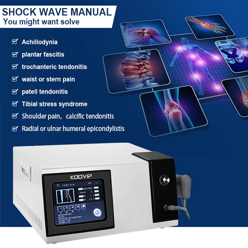 Extracorporeal Shockwave Treatment Body Pain Relief Injury Recovery Tendon Joint Body Massage ED Treatment Apparatus