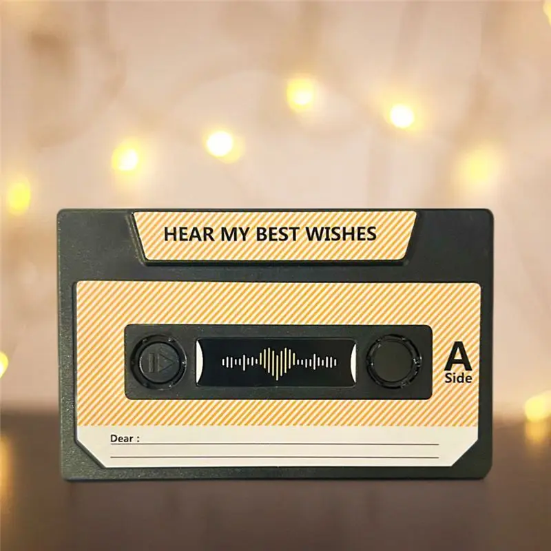 AC57-Recording Voice Card Tape Greeting Card Recordable 300 Seconds DIY Recording Music Card Anniversary Birthday Gift 3