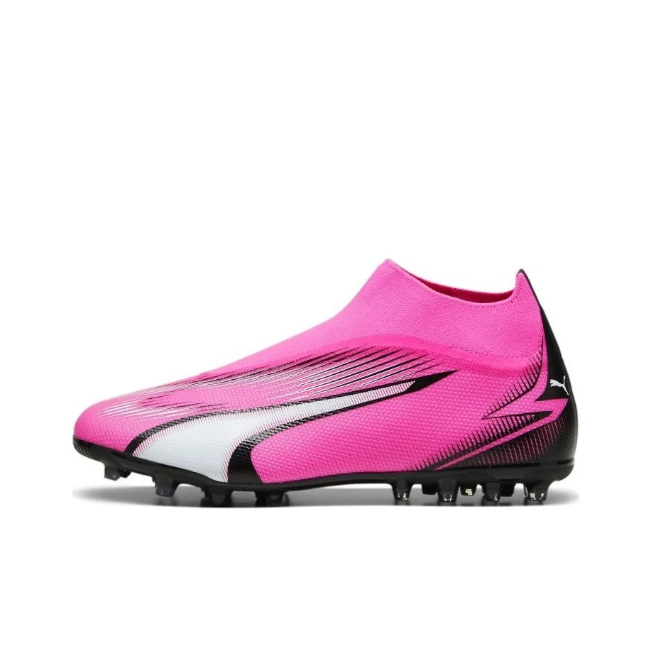 PUMA Ultra Match MG Multi Ground Soccer Shoes Men's Pink Black White 107760-01