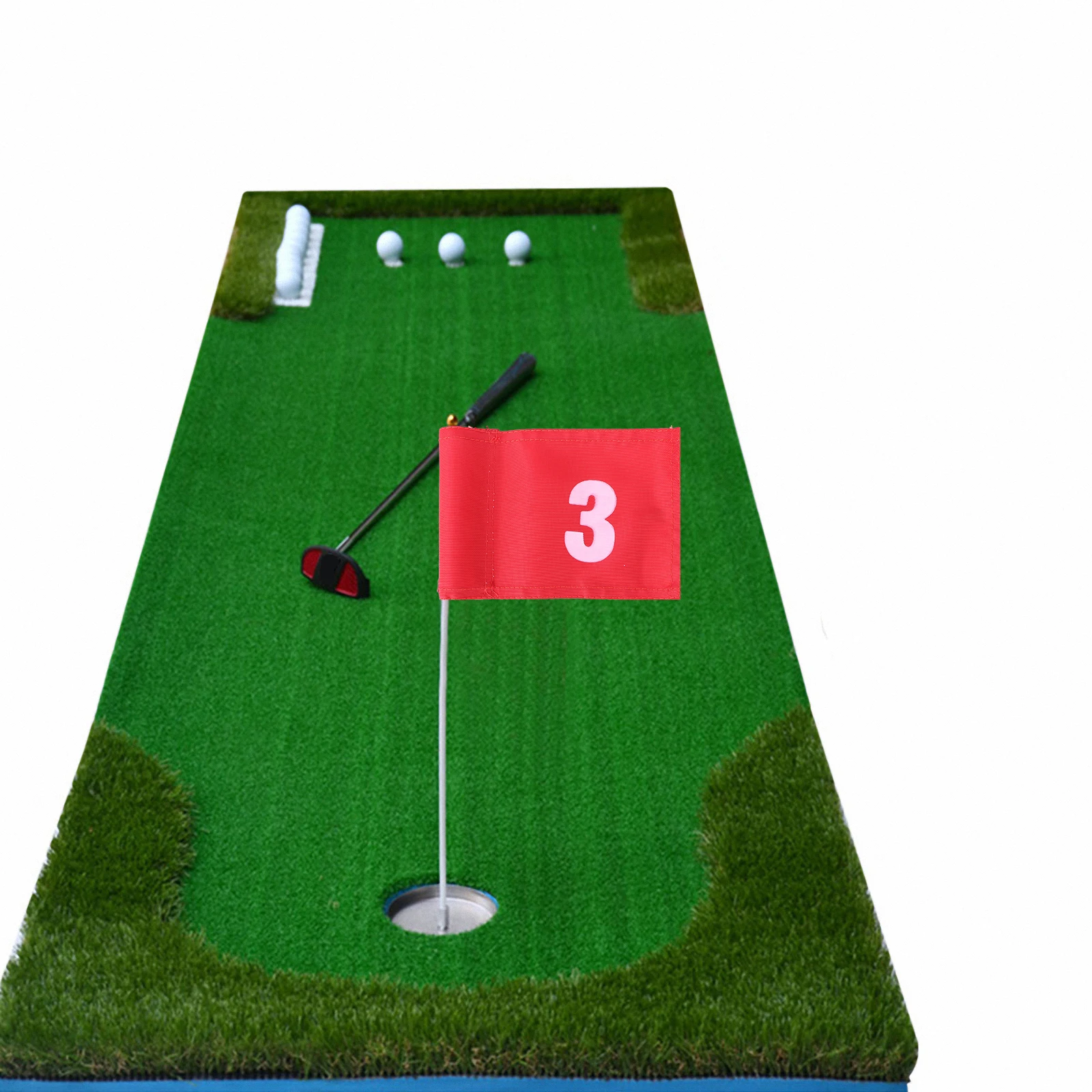 

Number 3 Putting Golfer Training Practice Marker Gear Accessories Durable Lightweight Nylon Portable Easy Mount Pole