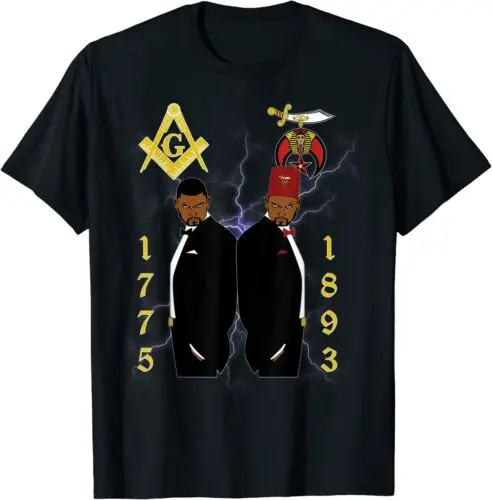 NEW LIMITED Mens Shriners 1893 Masons 1775 Shrine PHA Mason Fathers Day T-Shirt