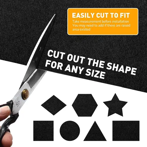 Imagen 2 del producto Alfombra de coche, alfombra de suelo de fieltro, forro de fieltro, altavoz, subcaja, RV, barco, camión marino, RV, revestimiento de suelo, tela de fieltro, accesorios interiores