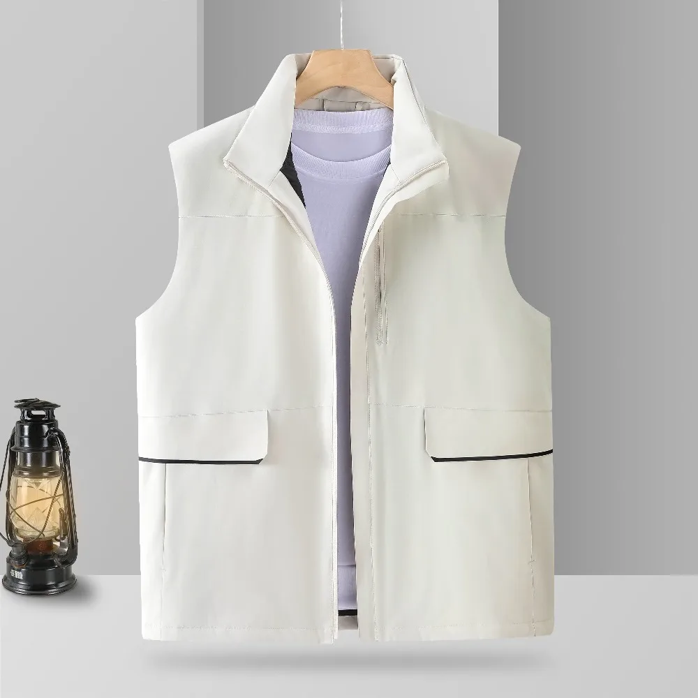 

Новый теплый пуховый хлопковый жилет для занятий спортом на открытом воздухе, осенне-зимний свободный удобный модный мужской и женский жилет для пар