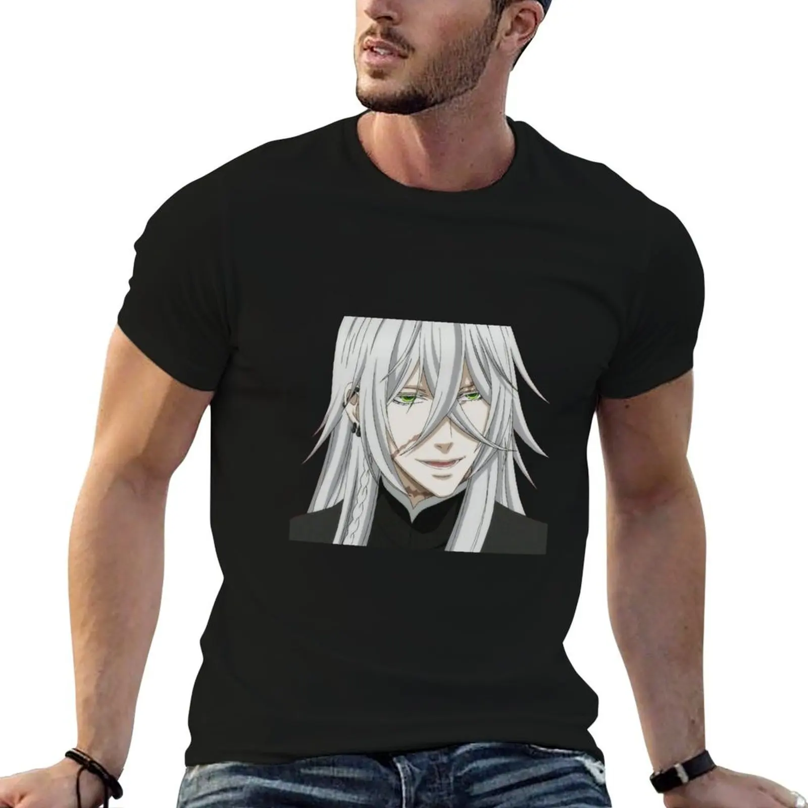 Undertaker (Black Butler) T-Shirt boys animal print graphic t shirt vintage plus size men clothing