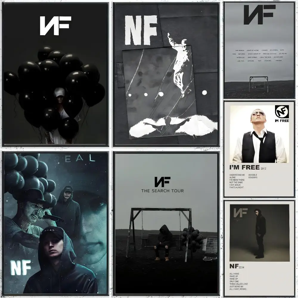Rapper Singer N-NF Poster HD Waterproof Self-Adhesive Wall Art – Multi-Scene Use Top Gift Pick