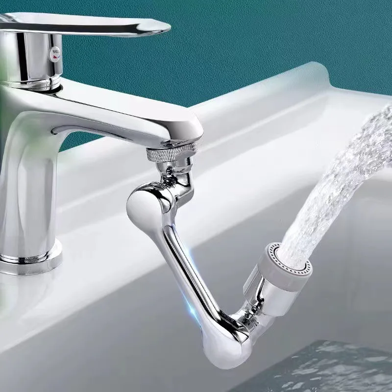 Faucet Sprayer Attachment with 1440 °     Large-Angle Rotating for Kitchen and Bathroom, Sink Faucet Extender with Two Water Out