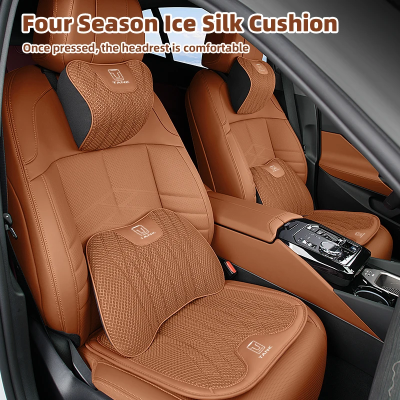 Car Seat Cushion Breathable Headrest Lumbar Cushion For Great Wall GWM Tank 300 City 300 Border 400 500 PHEV 700 800 Tank500