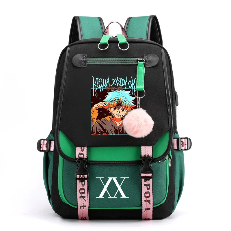 

New School Anime Cool USB Backpack Teenager Fashion Street Large Capacity Backpack High Quality School Bookbag Anime Backpacks