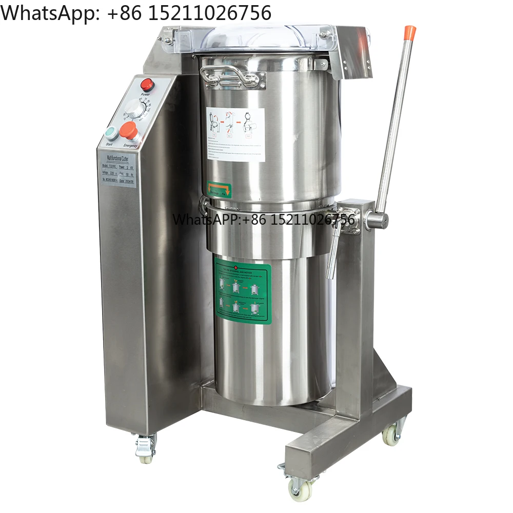 18 Liters Electric Vegetable Slicer Meat Mincer Commercial Fruit Chopper Cutter Mixer Machine with 304 Stainless Steel