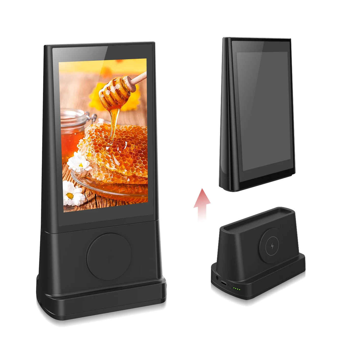 Newest Patent Design FYD06 Cloud Sever Android System Double Side Touch Screen Digital Kiosk Table Advertising Player