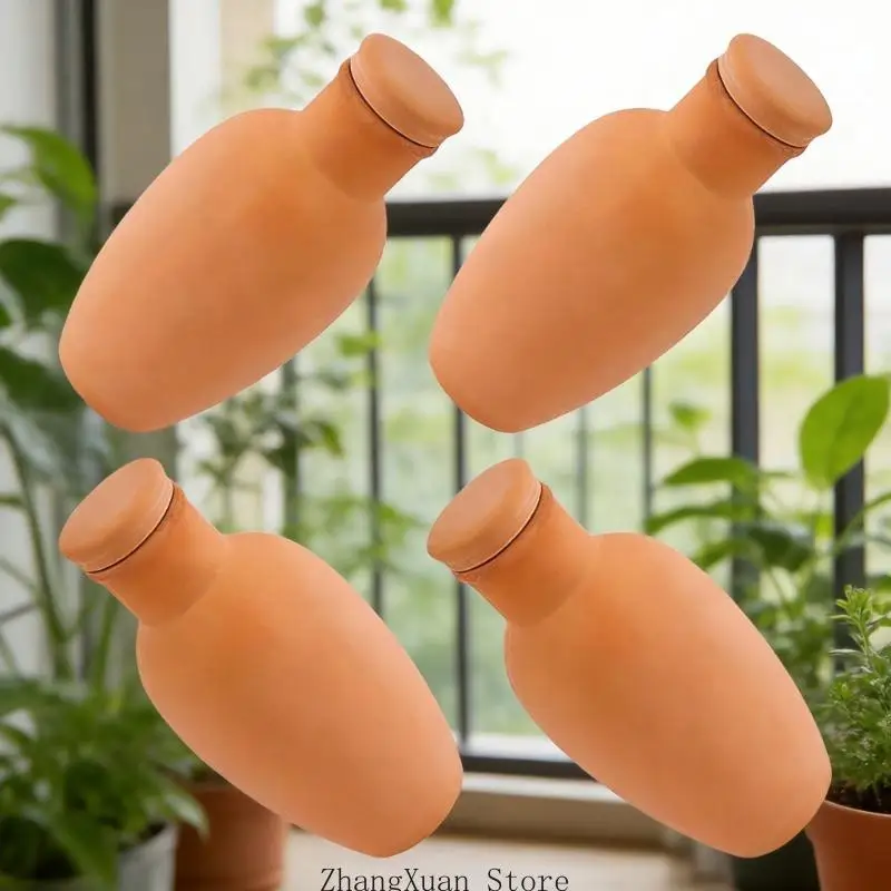 4X Clay Automatic Watering Spikes For Pots Indoor Outdoor Use Ensures Water Supply 10 14 Days 3XUF